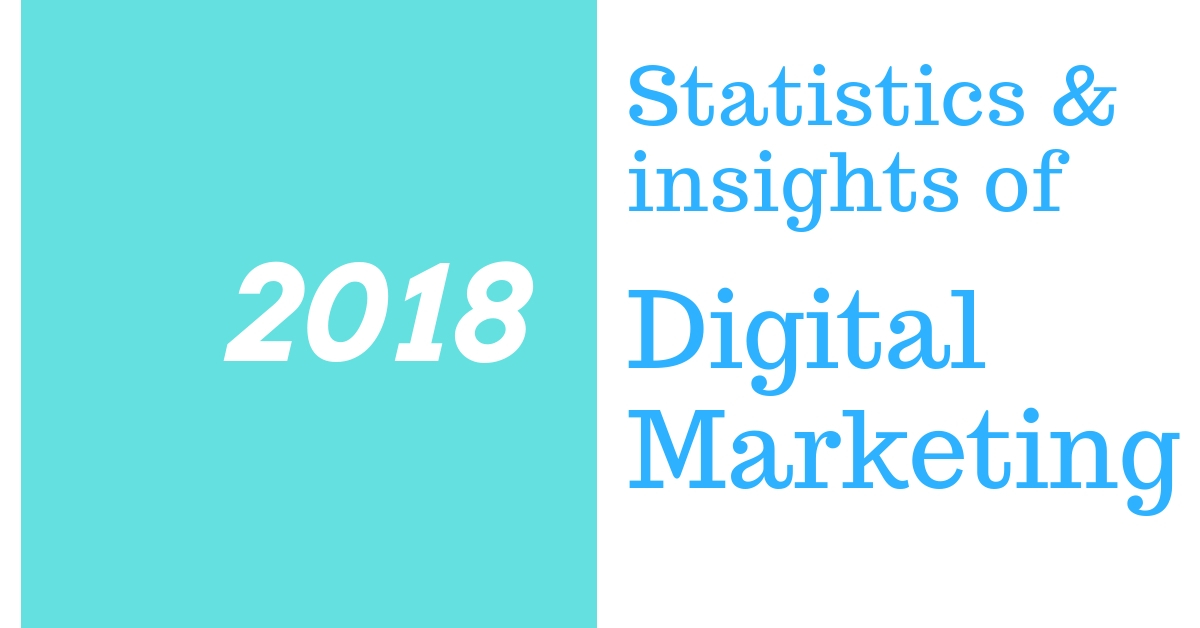 Statistics & Insights of Digital Marketing in 2018