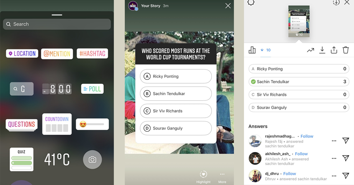 Instagram Has Officially Rolled Out Quiz Stickers For Stories